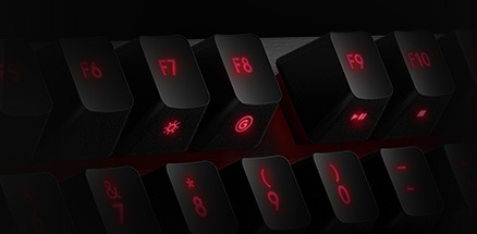 Klávesnice Logitech Gaming G413, červené podsvícení, US carbon