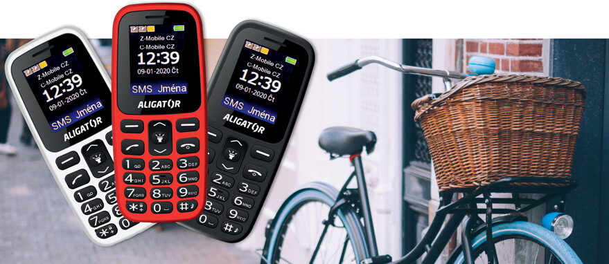 Mobilní telefon Aligator A220 Senior Dual SIM černý