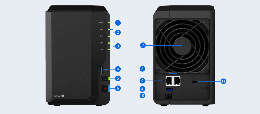 Datové úložiště (NAS) Synology DS220+ Datové úložiště (NAS) Synology DS220+