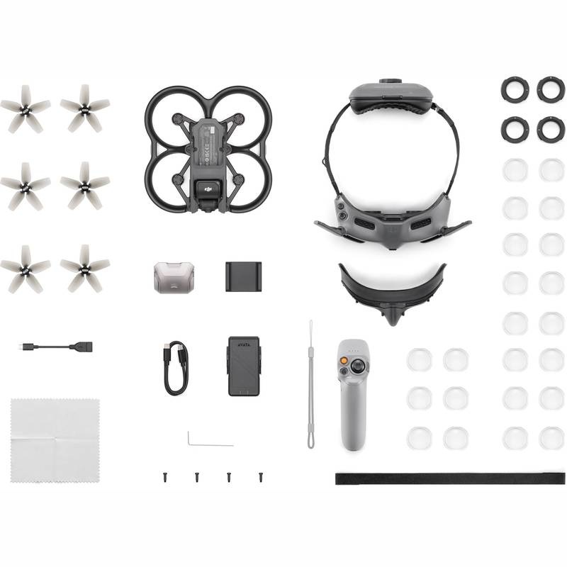 Dron DJI Avata Explorer Combo (Goggles Integra + RC Motion 2) šedý