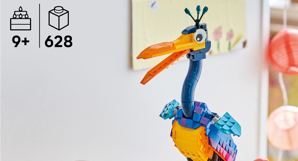 Stavebnice LEGO® │ Disney a Pixar 43290 Kevin a Dug Společné sestavování 628 dílků a digitální návod umožňují dětem od devíti let tvořit i spolupracovat.