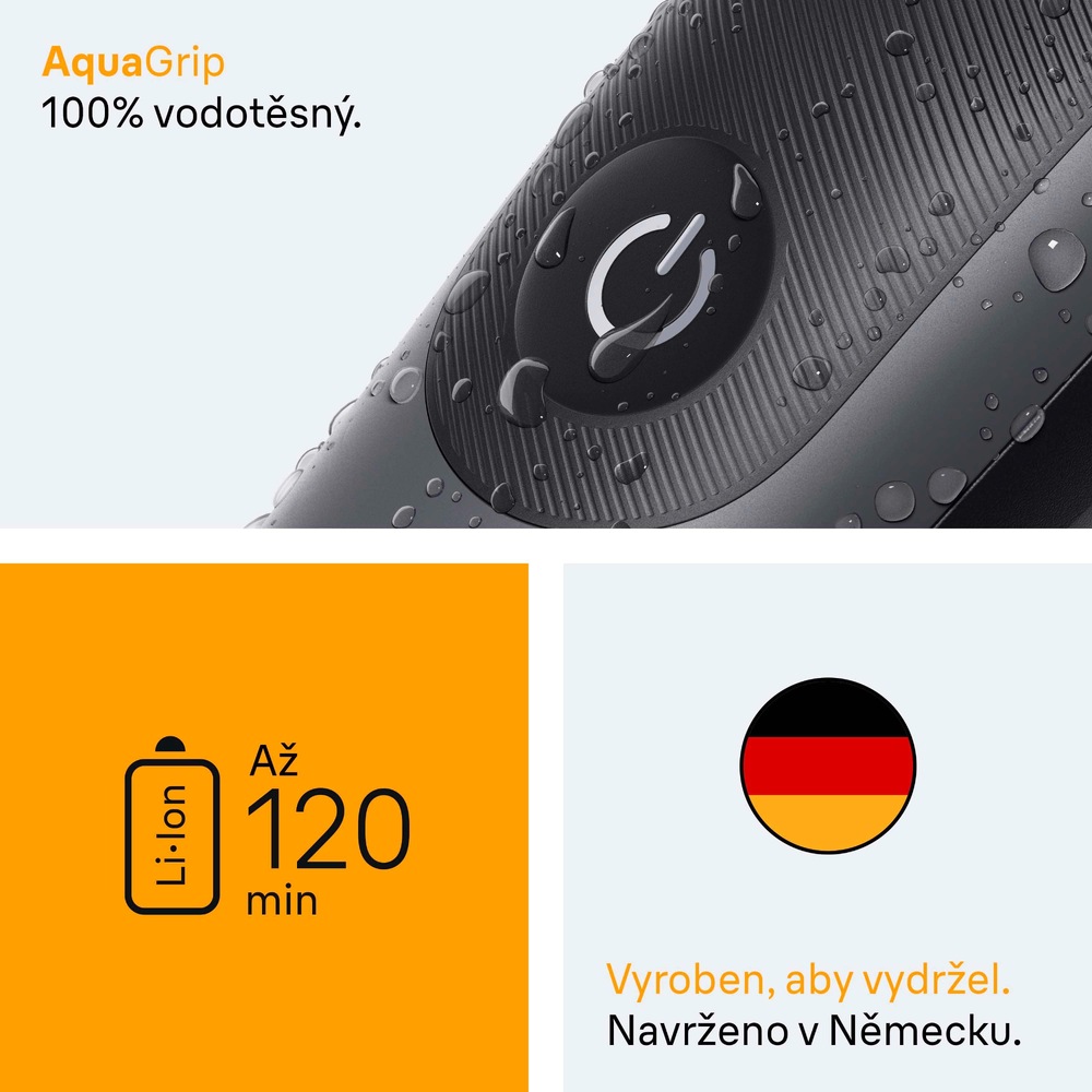 Zastřihovač multifunkční Braun Series 3 AIO3540 šedý Zastřihovač multifunkční Braun Series 3 AIO3540 šedý