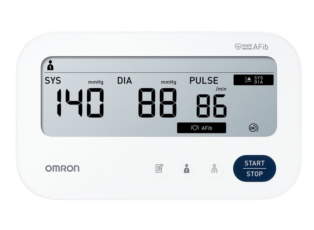 Tlakoměr na paži OMRON M3 Comfort AFib+ZDROJ (HEM-7196-FLE+AD) bílý Tlakoměr na paži OMRON M3 Comfort AFib+ZDROJ (HEM-7196-FLE+AD) bílý