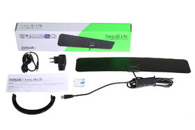Anténa pokojová Evolveo Xany 2B LTE 230/5V, 43dBi aktivní pokojová DVB-T/T2, LTE filtr 

 obrázek produktu 5 z 6