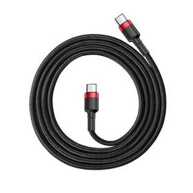 Kabel Baseus Cafule USB-C/USB-C, PD 2.0 60W, 1m černý/červený

 obrázek produktu 3 z 7