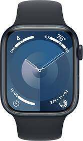 Chytré hodinky Apple GPS 45mm pouzdro z temně inkoustového hliníku - temně inkoustový sportovní řemínek - M/L 

 obrázek produktu 1 z 9