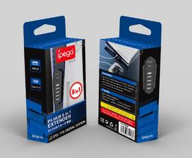 USB Hub iPega P5036 USB/USB-C pro PS5 6v1 černý

 obrázek produktu 2 z 2