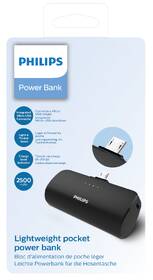 Powerbanka Philips 2500mAh, Micro USB černá

 obrázek produktu 2 z 2