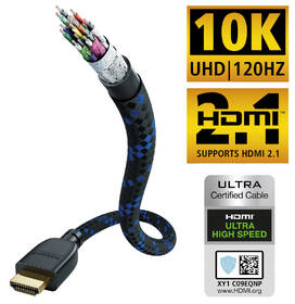 Kabel InAkustik Premium II, HDMI 2.1 Ultra High Speed, délka 3m černý/modrý

 obrázek produktu 1 z 4
