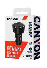 Adaptér do auta Canyon OnDrive 60 PD 60W 2xUSB-C černý

 obrázek produktu 9 z 9