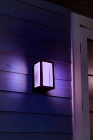 Nástěnné svítidlo Philips Impress White and Color Ambiance, nástěnné obdelníkové černé

 obrázek produktu 7 z 7