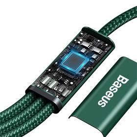 Kabel Baseus Rapid Series 3v1 USB-C (Micro USB/Lightning/USB-C) PD 20W 1,5m zelený

 obrázek produktu 4 z 10