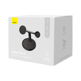 Bezdrátová nabíječka Baseus Swan 3v1 MagSafe 20W (Apple Watch/AirPods/iPhone) černá

 obrázek produktu 9 z 9