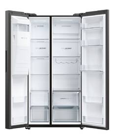 Americká lednice Haier HSW59F18EIPT černá barva
