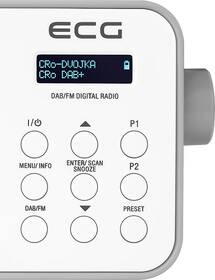 Radiopřijímač s DAB+ ECG RD 110 DAB bílá barva
