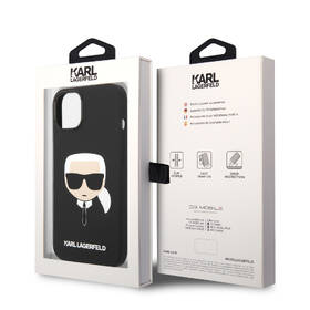Kryt na mobil Karl Lagerfeld Liquid Silicone Karl Head na Apple iPhone 14 Plus černý

 obrázek produktu 4 z 4