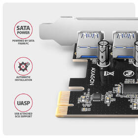 Řadič Axagon PCEU-430RS - 4x USB 5Gbps port 

 obrázek produktu 2 z 3