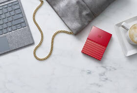 Externí pevný disk 2,5" Western Digital 1TB červená barva

