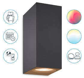 Nástěnné svítidlo WiZ Up and Down Wall Spotlight 2x5W, RGB černé

 obrázek produktu 1 z 9