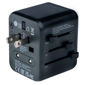Cestovní adaptér Verbatim UTA-01 s 2 x USB-A porty černý

 obrázek produktu 2 z 5