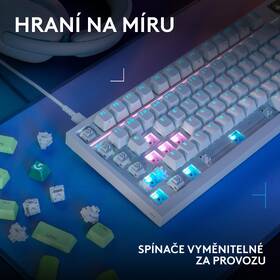 Klávesnice Logitech G316 X 98, US INT'L layout bílá

 obrázek produktu 13 z 18