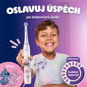 Zubní kartáček Oral-B iO Kids Disney Stitch Angel bílý/krémový

 obrázek produktu 5 z 6
