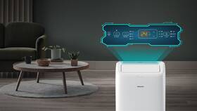 Mobilní klimatizace Hisense APC09QC bílá barva
