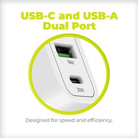 Nabíječka do sítě Mobile Origin 1x USB-A/2x USB-C PD20W bílá barva
