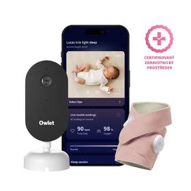 Sada kamery a chytré ponožky Owlet Dream Duo - Dusty Rose růžová

 obrázek produktu 4 z 4