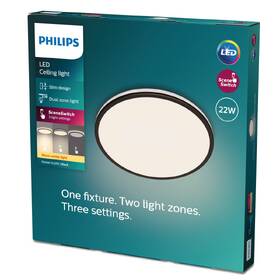Stropní svítidlo Philips Ozziet CL570, Slim, 22W, teplá bílá černé

 obrázek produktu 2 z 2