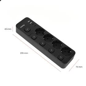 Kabel prodlužovací Huslog 15W 4xzásuvka, 2xUSB-C, 2xUSB, 5x vypínač černý

 obrázek produktu 10 z 10