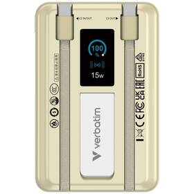 Powerbanka Verbatim magnetická, bezdrátová Charge 'n' Go C+C, displej, 10000 mAh zlatá

 obrázek produktu 2 z 7