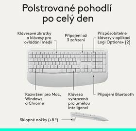 Klávesnice s myší Logitech Signature Comfort Plus MK880, US layout bílá

 obrázek produktu 12 z 23