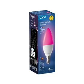 Chytrá žárovka TP-Link Tapo L430C, svíčka, E14, RGB 

 obrázek produktu 1 z 5
