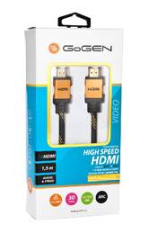 Kabel GoGEN HDMI 2.0, 1,5m, opletený, pozlacený, s ethernetem černý

 obrázek produktu 2 z 2