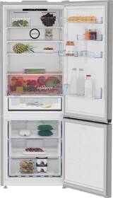 Chladnička s mrazničkou Beko B3RCNE564HXB stříbrná barva
