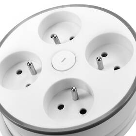 Kabel prodlužovací Solight 4x zásuvka, vypínač, 2 m bílý

 obrázek produktu 5 z 7