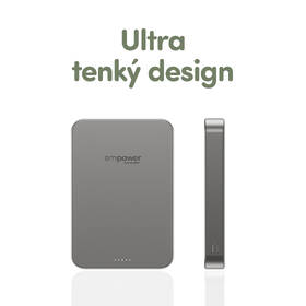 Powerbanka PanzerGlass empower Qi2 10000 mAh, MagSafe šedá

 obrázek produktu 7 z 8