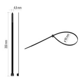 Stahovací pásky EMOS 350×4,8MM, 100KS černé

 obrázek produktu 10 z 10