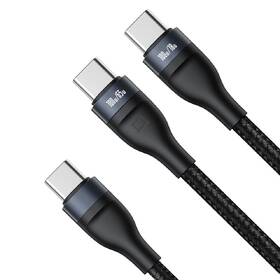 Kabel Baseus Flash Series USB-C/USB-C + USB-C 100W 1,5m černý

 obrázek produktu 2 z 7