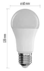 Chytrá žárovka EMOS GoSmart A60 9 W E27 ZigBee RGBCCT 

 obrázek produktu 3 z 4