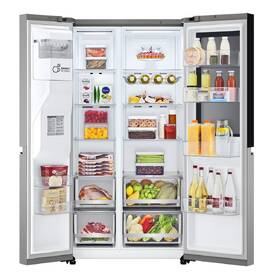 Americká lednice LG GSGV80PYLD stříbrná barva
