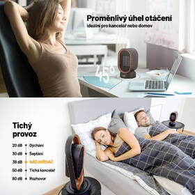 Teplovzdušný ventilátor Lauben Desk Fan&Heater 2in1 600BB černý

 obrázek produktu 6 z 11