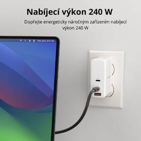 Kabel Hyper Silicone 240W, USB-C / USB-C, 1 m černý

 obrázek produktu 5 z 7