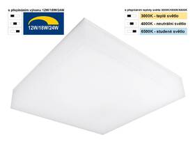 Stropní svítidlo Top Light Boxter H30 CCT, 24W, 2400lm, IP54, stmívání, teplá/neutrální/studená bílá bílé

 obrázek produktu 2 z 2