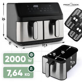 Fritéza horkovzdušná Profi Cook FR 1296 H černá

 obrázek produktu 2 z 7