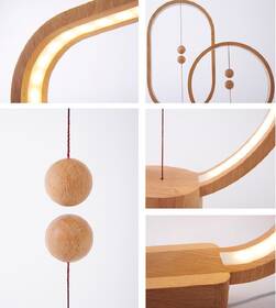 Stolní LED lampička Powercube Heng Balance Ellipse USB - Light Wood 

 obrázek produktu 2 z 7