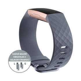 Fitness náramek Fitbit Charge 3 - Rose Gold, Blue Grey 

 obrázek produktu 5 z 9