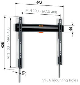 Držák TV Vogel’s TVM 3403 pevný, pro úhlopříčky 32" až 77", nosnost 50 kg černý

 obrázek produktu 1 z 9