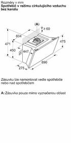 Odsavač par Bosch DWK91LT60 černá barva
